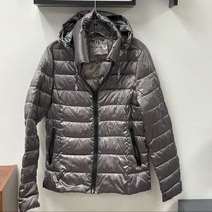 Ana silver packable coat